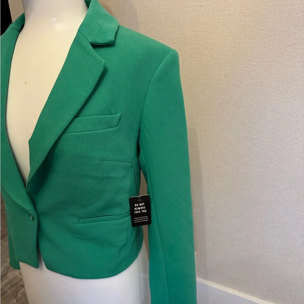 Express Women's Green Blazer - Picture 6 of 7